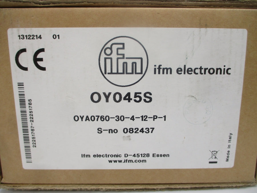 IFM ELECTRONIC OY045S OYA0760-30-4-12-P-1 NSFS