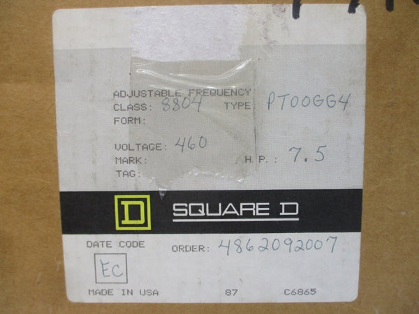 SQUARE D 8804PT00GG4 SER. A 460V 16.3A NSMP