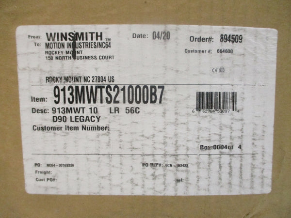 WINSMITH 913MWTS21000B7 913MWT10LR56C NSMP