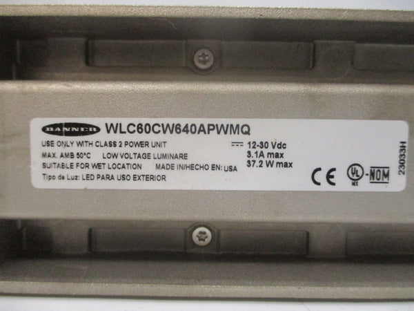 BANNER ENGINEERING WLC60CW640APWMQ 90342 12-30VDC 3.1A NSMP