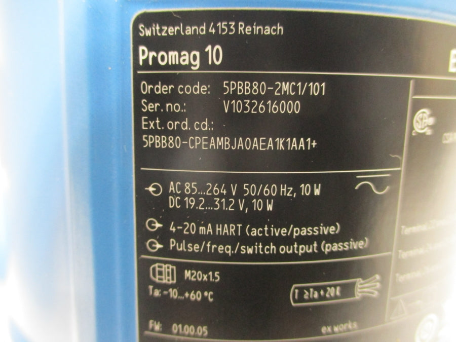 ENDRESS+HAUSER 5PBB80-2MC1/101 85-264VAC 3" NSMP