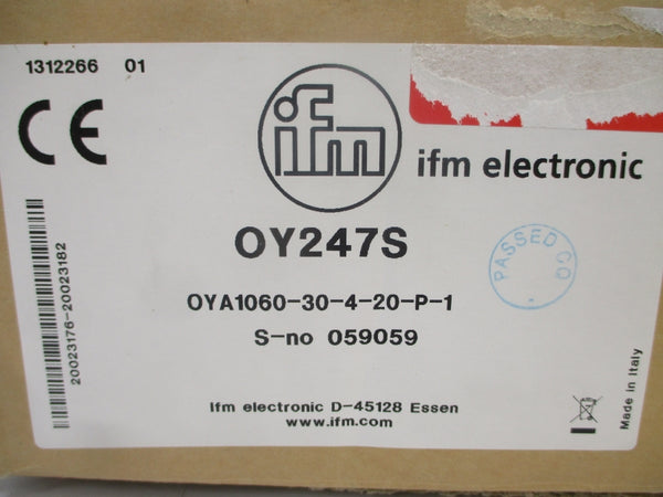 IFM ELECTRONIC OY247S OYA1060-30-4-20-P-1 24VDC NSMP