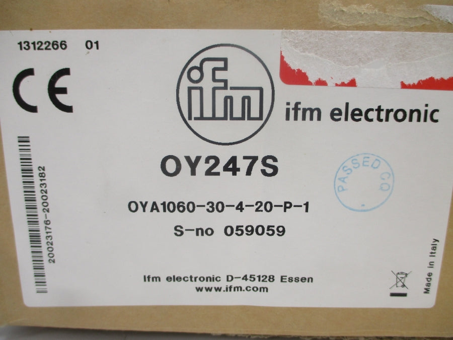 IFM ELECTRONIC OY247S OYA1060-30-4-20-P-1 24VDC NSMP