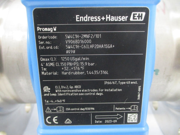 ENDRESS+HAUSER 5W4C1H-2MNF2/101 4" NSNP