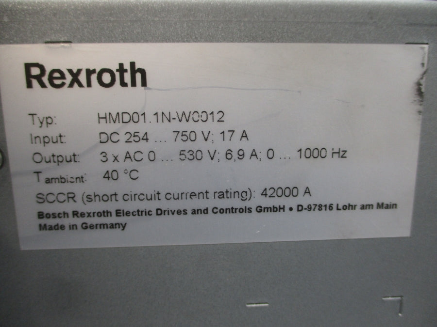 REXROTH CDB01.1C-ET-EN1-EN1-NNN-NNN-L2-S-NN-FW R911328496 254-750VDC 17A UNMP