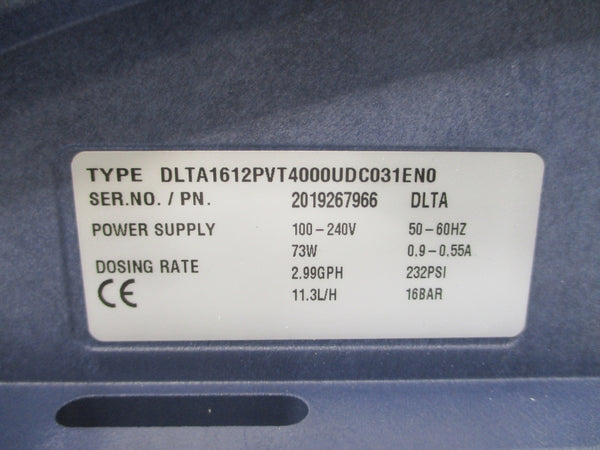 PROMINENT DLTA1612PVT4000UDC031EN0 100-240V 0.9-0.55A 232PSI NSNP