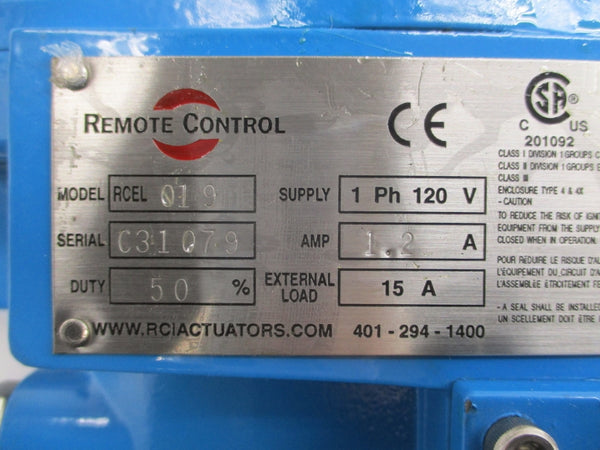 REMOTE CONTROL RCEL019 120V 1.2A NSNP
