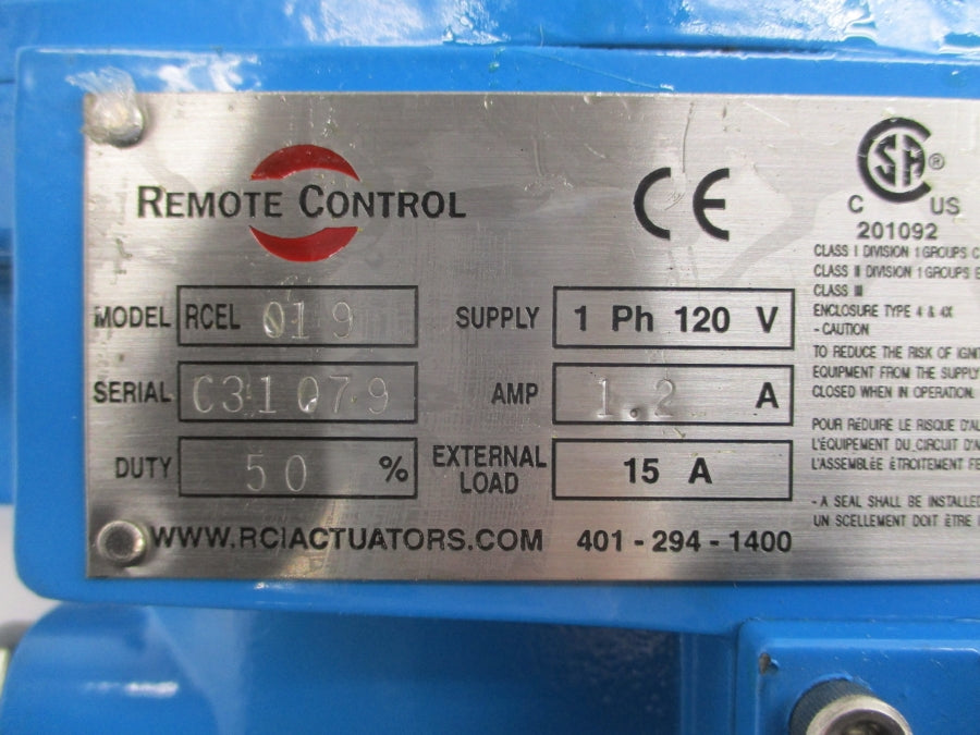 REMOTE CONTROL RCEL019 120V 1.2A NSNP