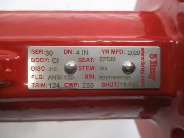 BRAY HOU0038 SER. 30 175PSI 4" NSNP