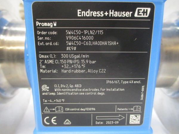 ENDRESS+HAUSER 5W4C50-1PLN2/115 100-240VAC REV. 9 NSMP