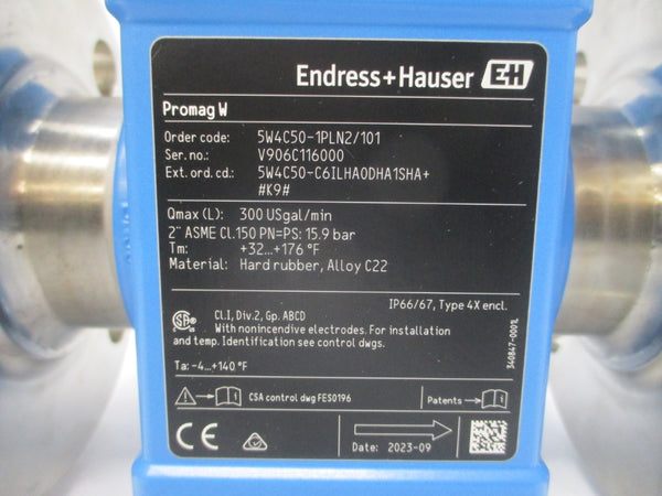 ENDRESS+HAUSER 5W4C50-1PLN2/101 100-240VAC REV. 9 NSMP