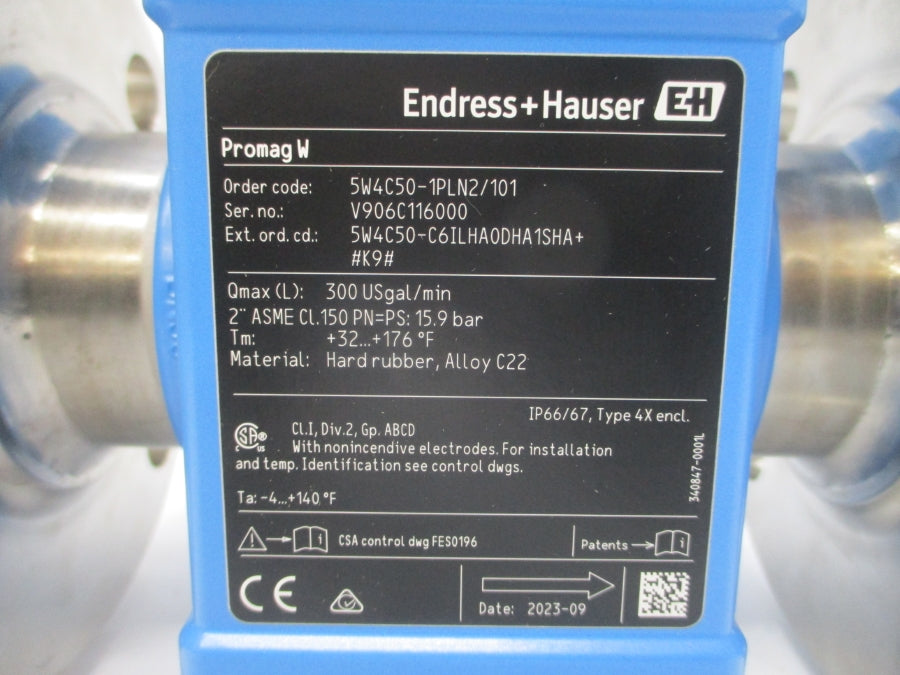 ENDRESS+HAUSER 5W4C50-1PLN2/101 100-240VAC REV. 9 NSMP
