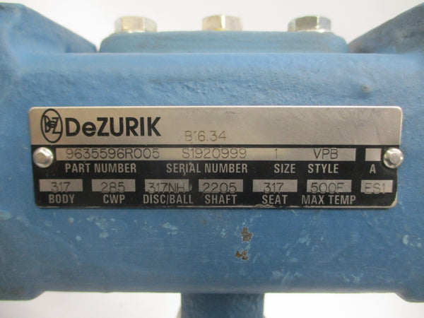 DEZURIK 9635596R005 B16.34 1" NSNP