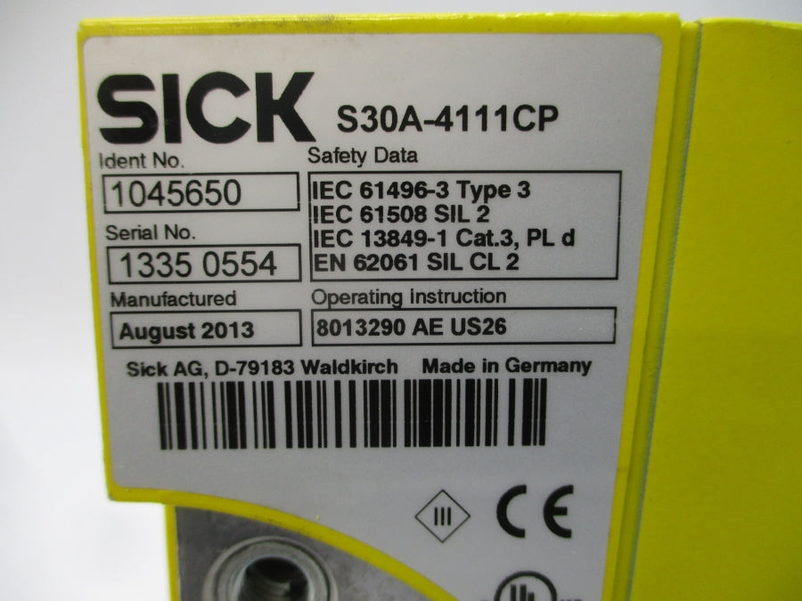 SICK S30A-4111CP 1045650 24V UNMP