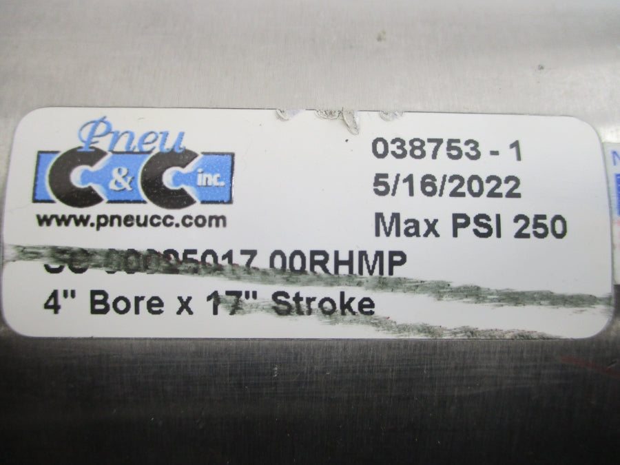 PNEU C&C SC-00025017.00RHMP 038753-1 250PSI 4"X17" NSNP