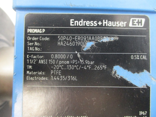 ENDRESS+HAUSER 50P40-ER091AA0BBAA 20-55VAC 1-1/2" NSNP