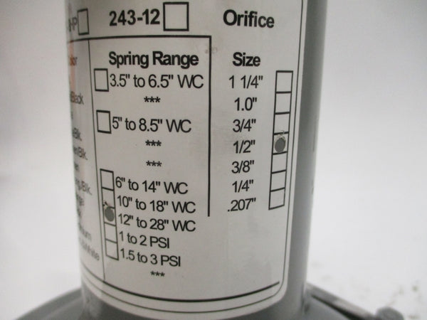 SENSUS 243-8 IRV 12"-28"WC 1/2" NSNP