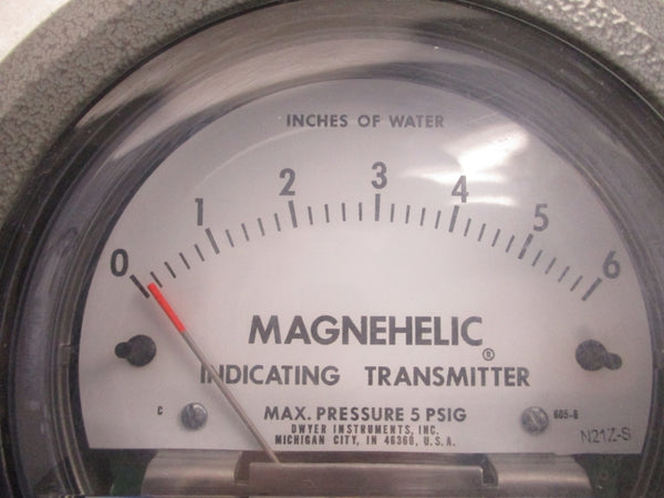 DWYER 605-6 5PSI 0-6"H2O (AS PICTURED) UNMP