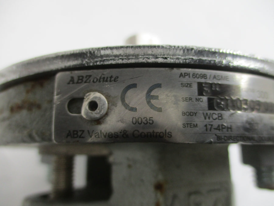 ABZ VALVES 422-100 740PSI 3" UNMP