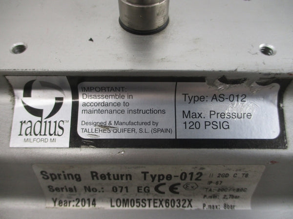 TRIAD AS-012 50D 120PSI 1-1/2" NSNP
