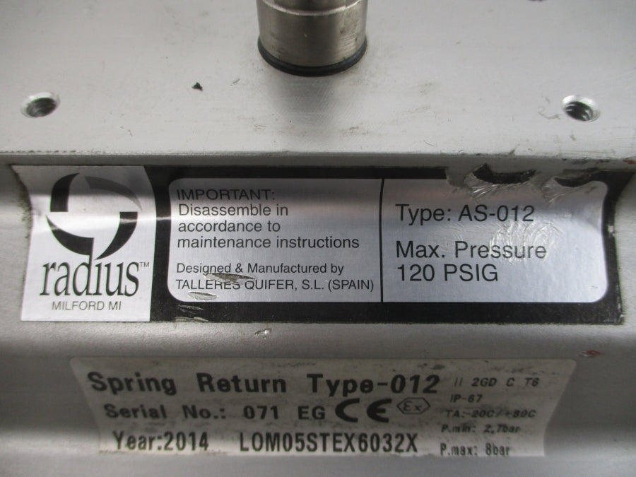 TRIAD AS-012 50D 120PSI 1-1/2" NSNP