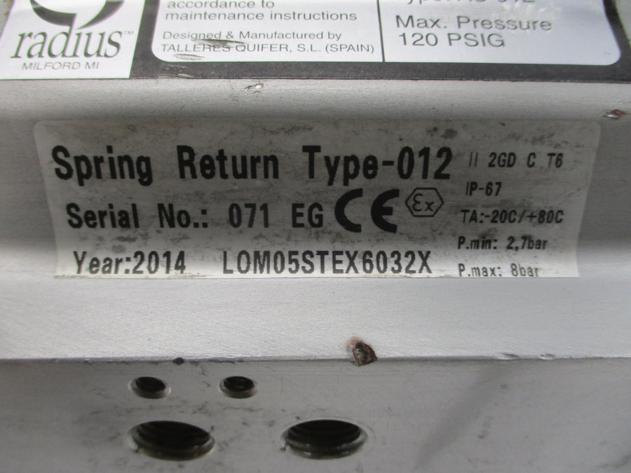 TRIAD AS-012 50D 120PSI 1-1/2" NSNP