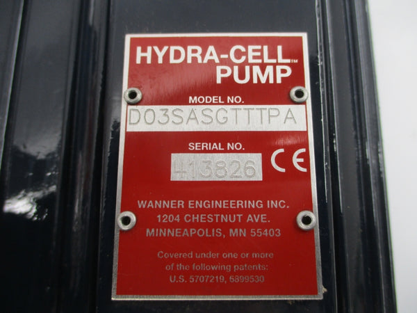 WANNER ENGINEERING D03SASGTTTPA NSNP