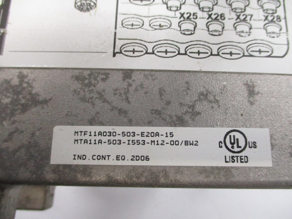 SEW-EURODRIVE MTF11A030-503-E20A-15 MTA11A-503-I553-M12-00/BW2 500VAC 6.7A NSNP
