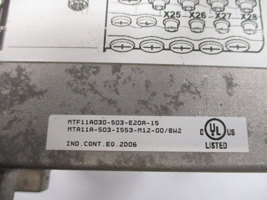 SEW-EURODRIVE MTF11A030-503-E20A-15 MTA11A-503-I553-M12-00/BW2 500VAC 6.7A NSNP