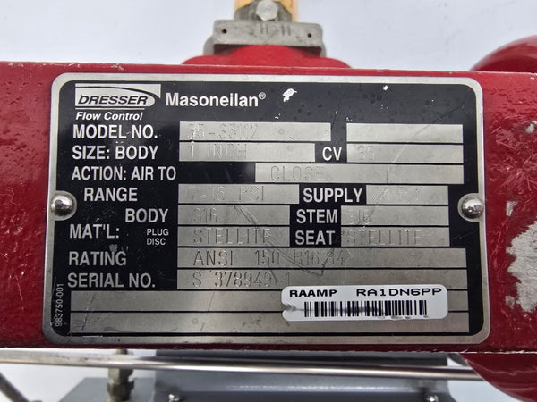 MASONEILAN 35-35112 055000-484-888 7-15PSI 1" NSNP