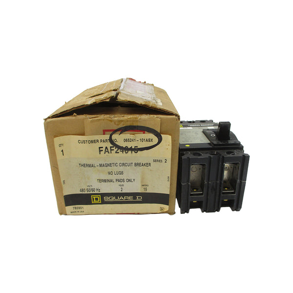 SQUARE D FAF24015 SER. 2 480VAC 15A NSMP