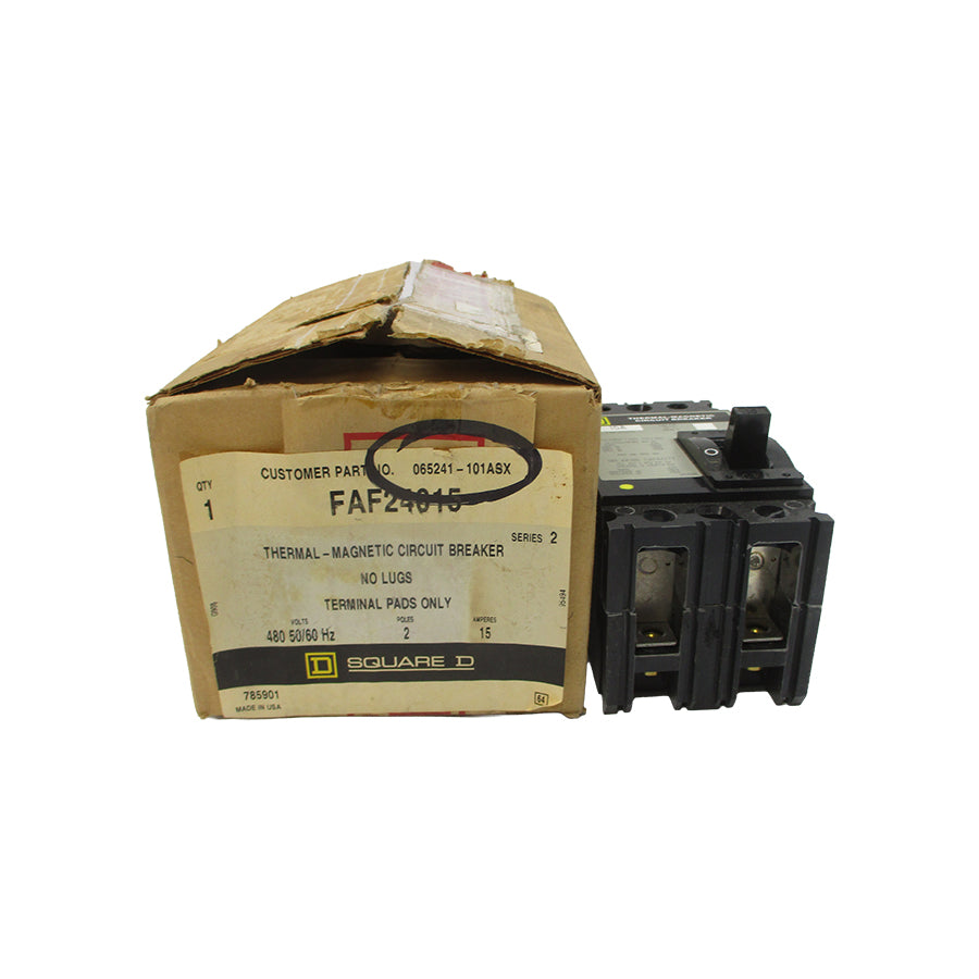 SQUARE D FAF24015 SER. 2 480VAC 15A NSMP