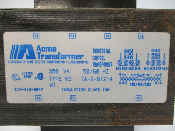 ACME TRANSFORMER TA-2-81214 240/480V NSNP
