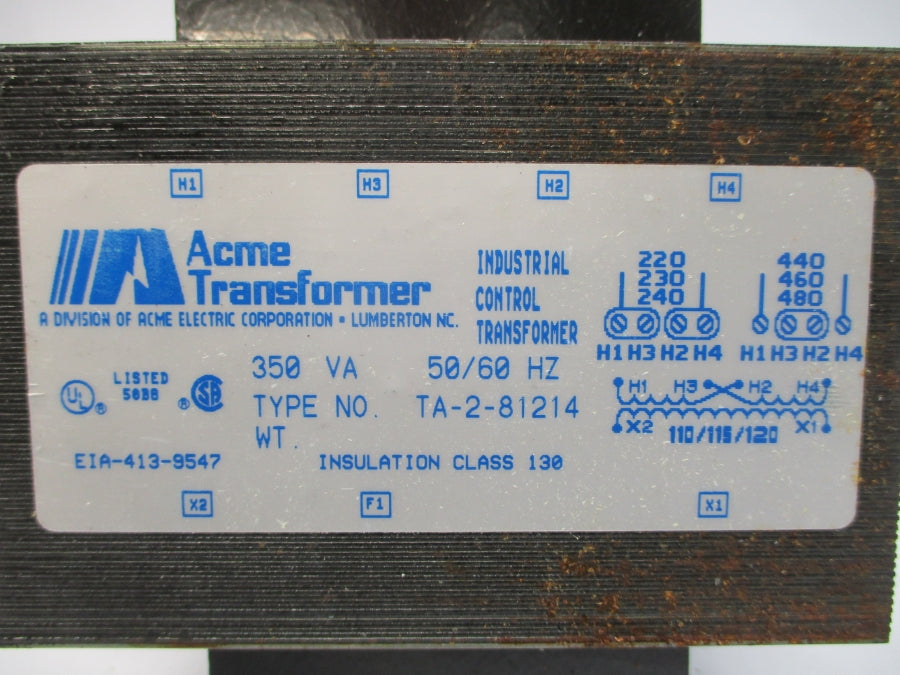 ACME TRANSFORMER TA-2-81214 240/480V NSNP