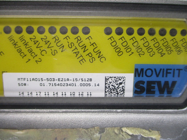 SEW-EURODRIVE MTF11A015-503-E21A-15/S12B 380-500VAC 3.5A NSNP