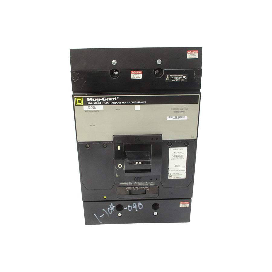 SQUARE D MAF36120033M1212 SER. 2 600VAC 1200A NSNP