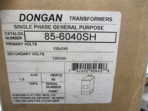 DONGAN 85-6040SH 120/240V NSMP