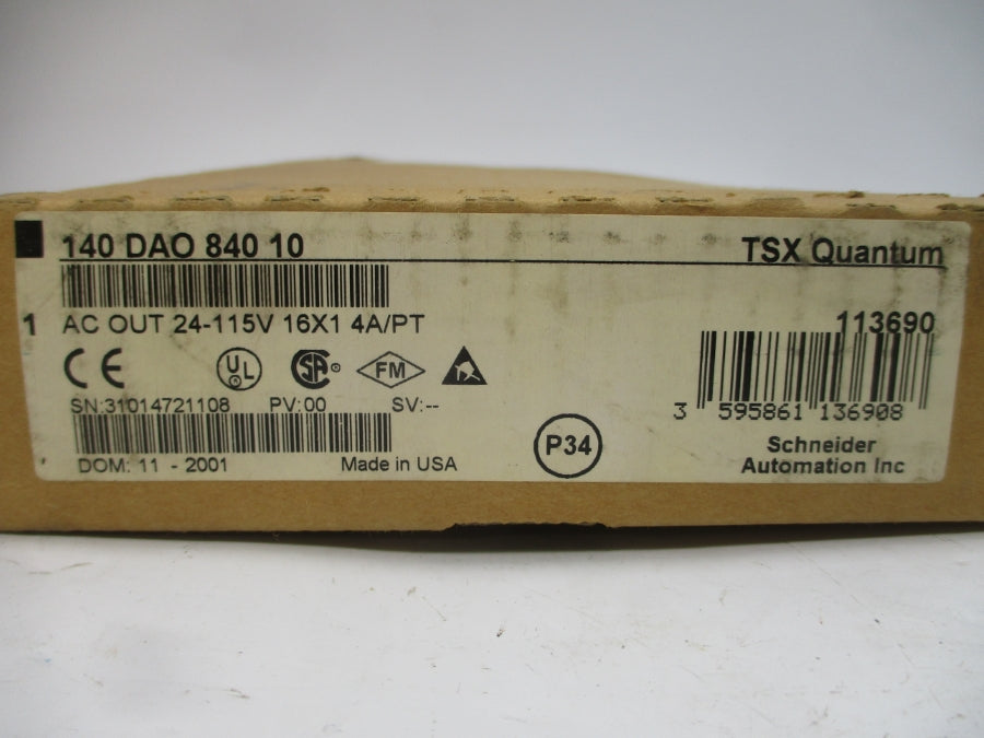 SCHNEIDER AUTOMATION 140DAO84010 24-115VAC 4A NSMP