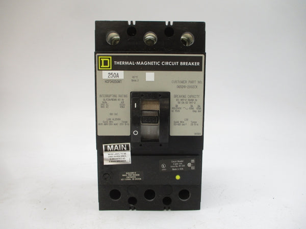 SQUARE D KCP34250MT SER. 2 480VAC 250A NSMP