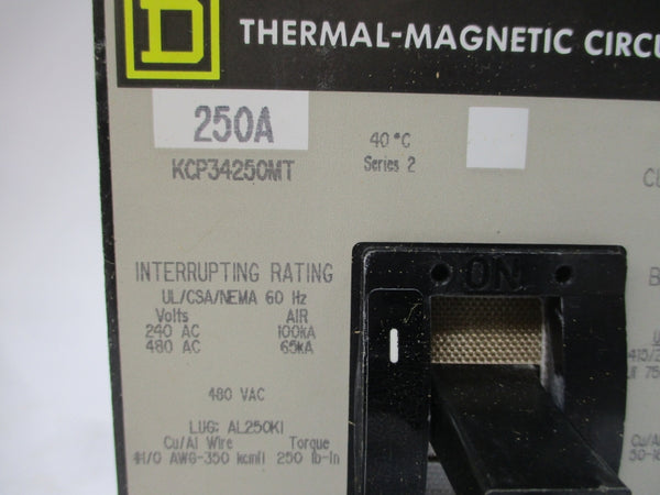 SQUARE D KCP34250MT SER. 2 480VAC 250A NSMP