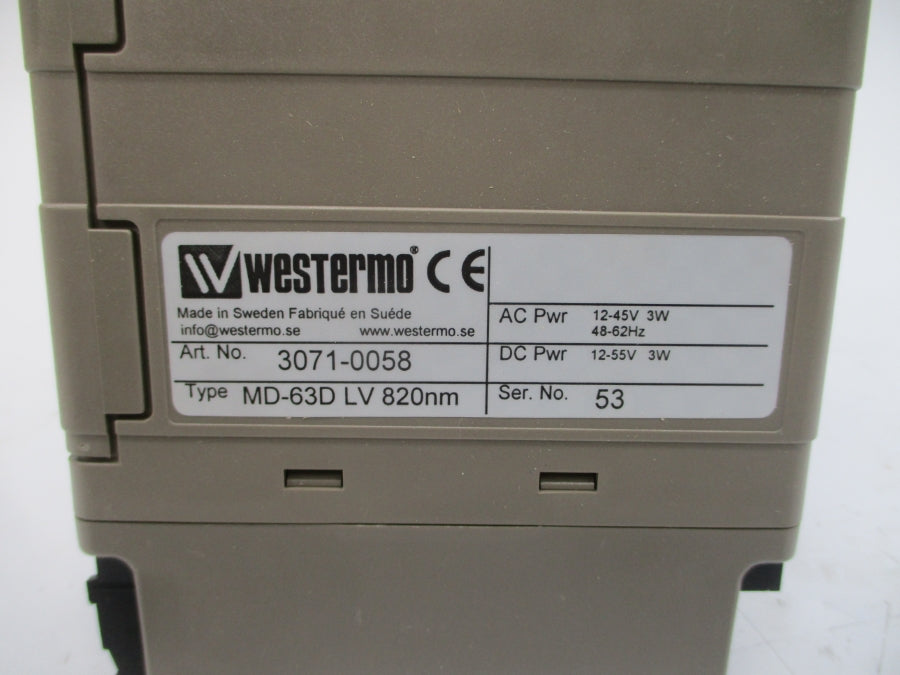 WESTERMO 3071-0058 MD-63DLV820NM 12-45VAC NSMP