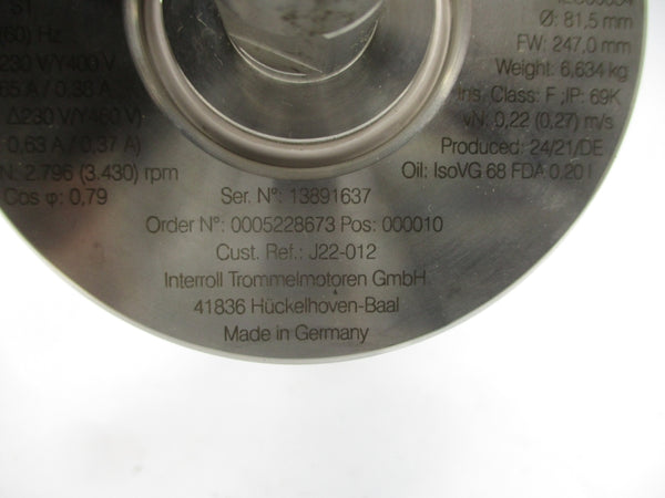 INTEROLL DM0080 230/460V 0.65/0.38A NSNP