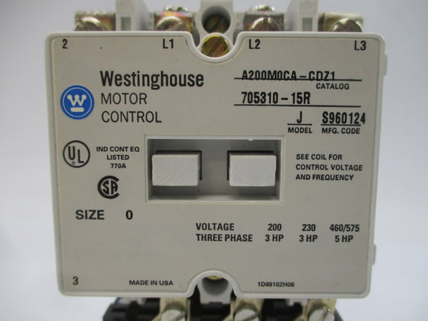 WESTINGHOUSE A200M0CA-CDZ1 110/120V 770A NSNP
