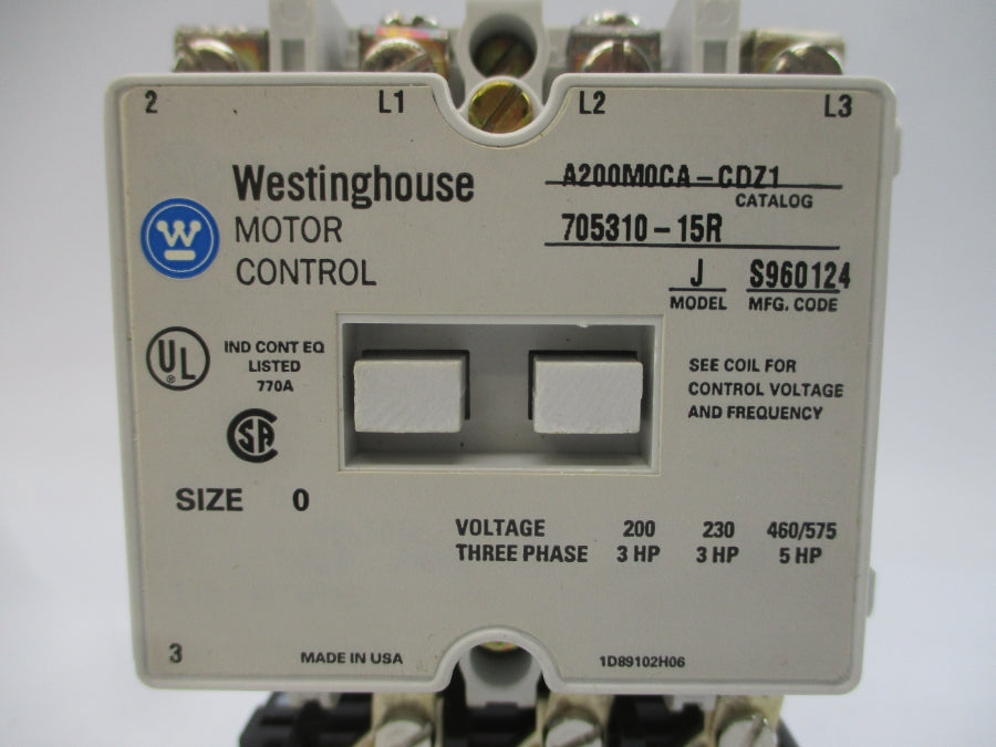 WESTINGHOUSE A200M0CA-CDZ1 110/120V 770A NSNP