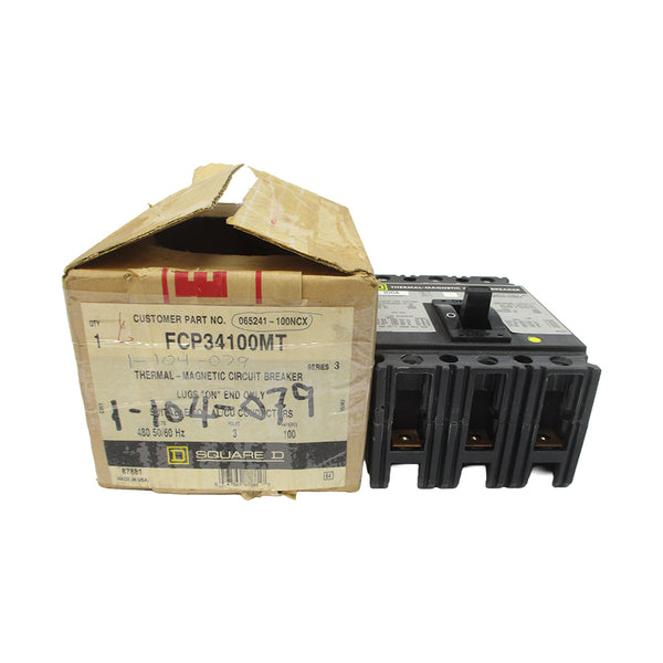 SQUARE D FCP34100MT SER. 3 480VAC 100A NSMP