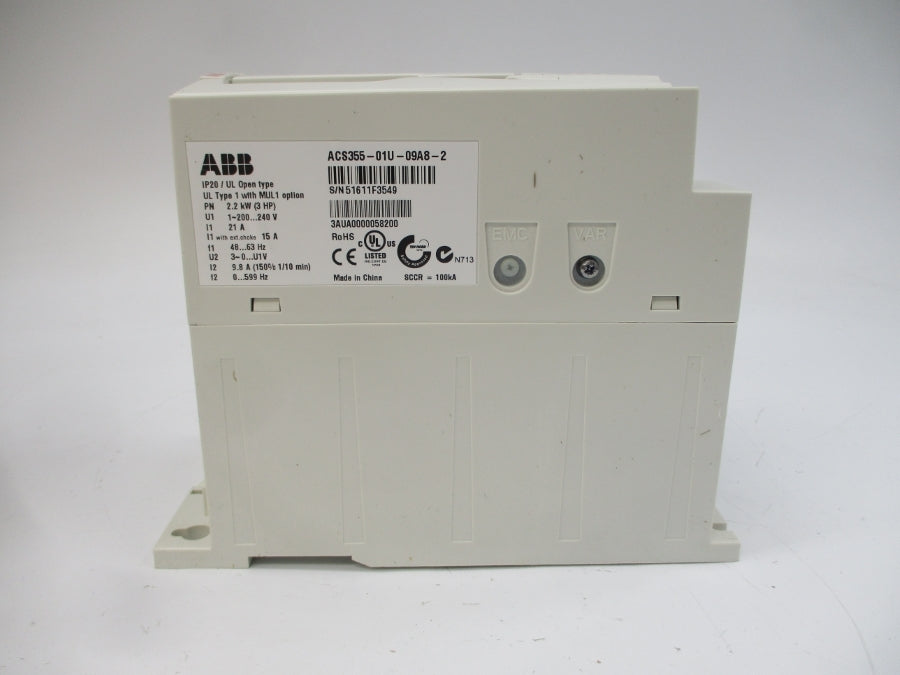 ABB ACS355-01U-09A8-2 200-240V 21A NSMP