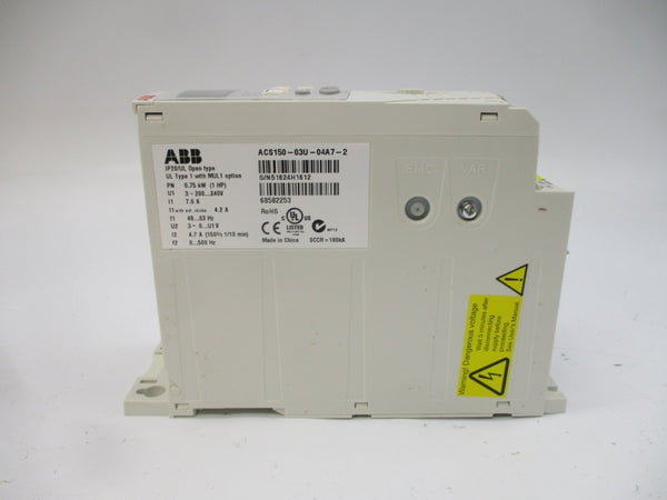 ABB ACS150-03U-04A7-2 200-240V 7.6A NSMP