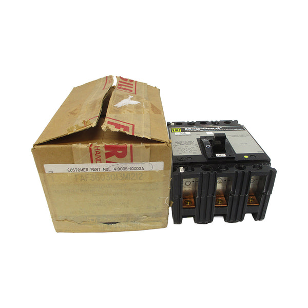 SQUARE D FAF3603013M1212 SER. 2 600VAC 30A NSMP