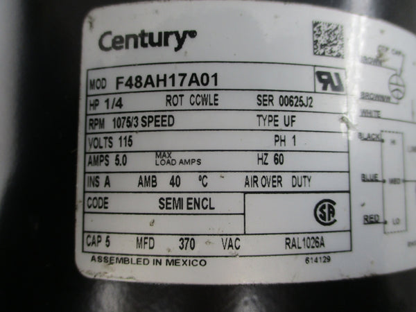CENTURY F48AH17A01 115V 5.0A NSNP
