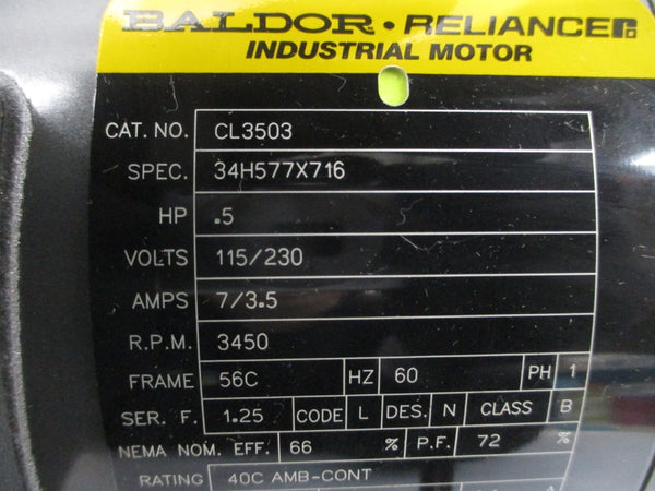 BALDOR CL3503 34H577X716 115/230V 7/3.5A NSNP